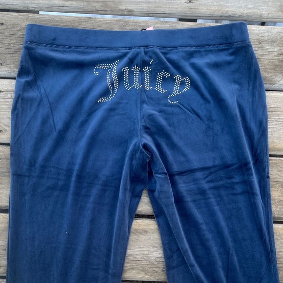 NWT Juicy Couture OG BIG BLING VELOUR TRACK PANTS Size XL - Picture 11 of 14